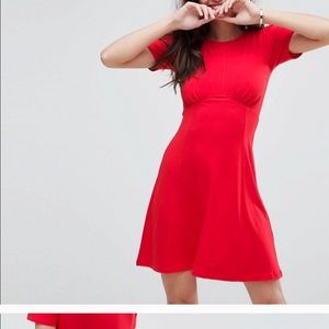 ASOS Red Tea Dress